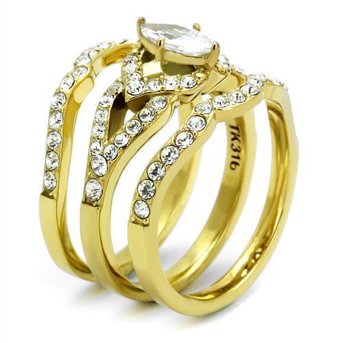 TK2743 IP Gold(Ion Plating) Stainless Steel Ring - The Trendy Accessories Store