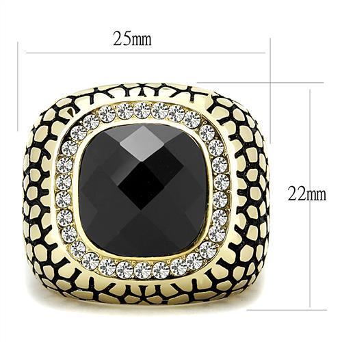 TK3221 IP Gold(Ion Plating) Stainless Steel Ring - The Trendy Accessories Store