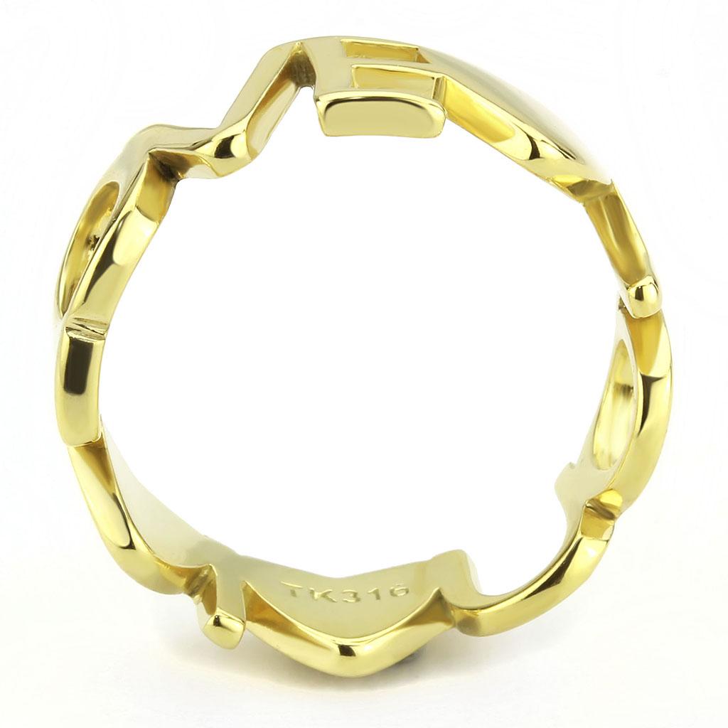 TK3637 IP Gold(Ion Plating) Stainless Steel Ring - The Trendy Accessories Store