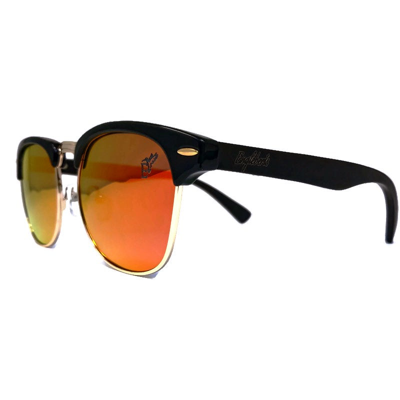 Black Bamboo Club Sunglasses, Polarized Sunset Lenses, HandCrafted - The Trendy Accessories Store