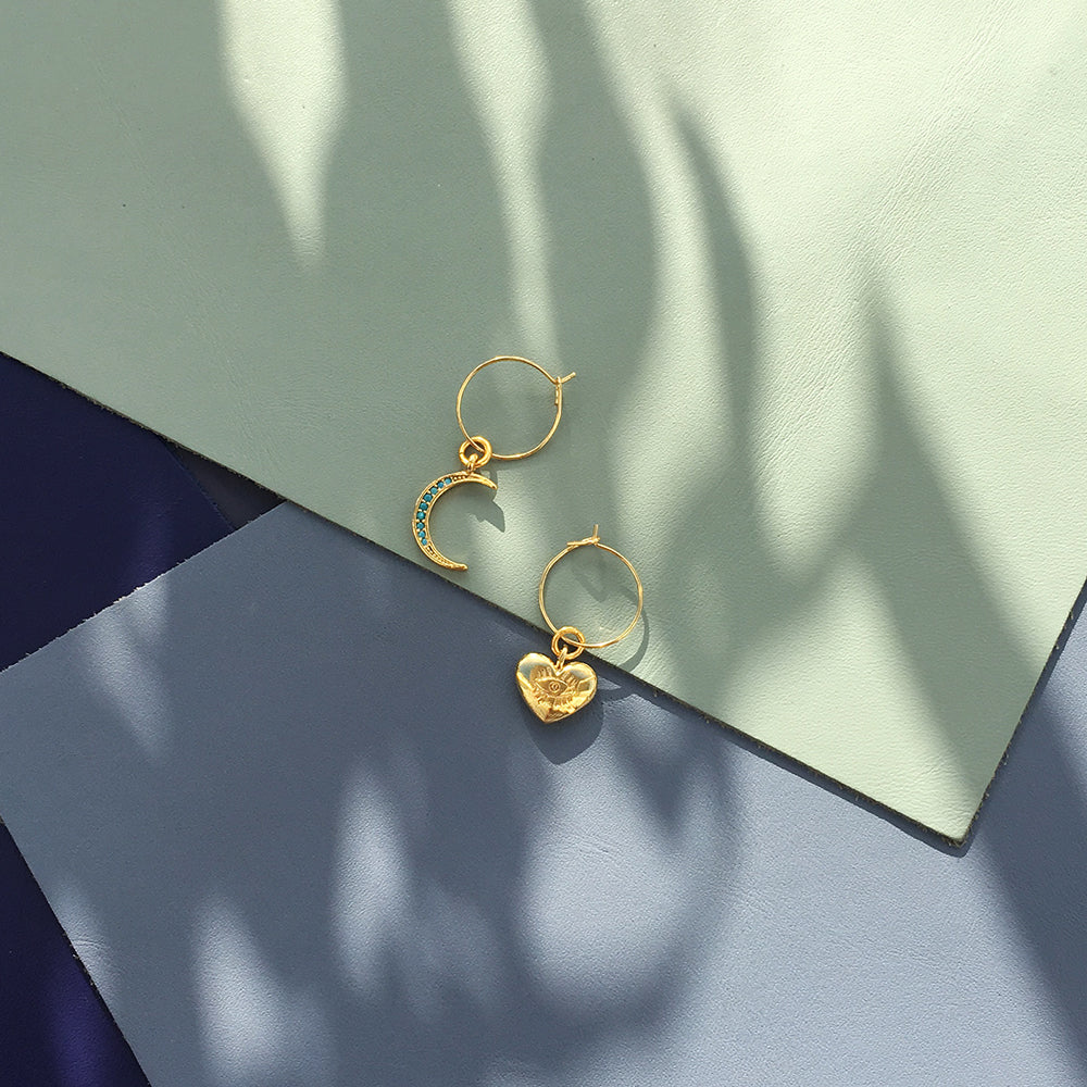 Crystal Moon Earrings - The Trendy Accessories Store