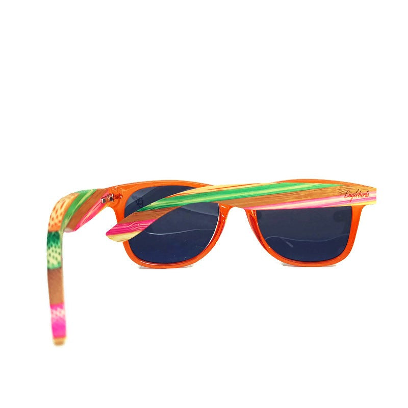 Juicy Fruit Multi-Colored Bamboo Polarized Sunglasses - The Trendy Accessories Store