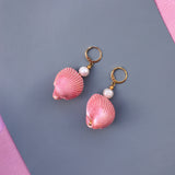 Candy theme Shell Pearl Earrings - The Trendy Accessories Store