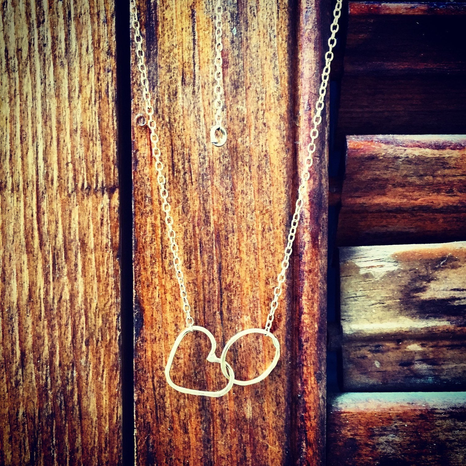 Namaste Necklace - Heart and Circle Infinity Necklace - The Trendy Accessories Store