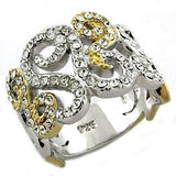 Gold and Silver Ruffi Sterling Ring