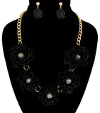 Five Flowers Necklace Set