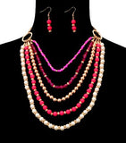 Beads Pearl Necklace Set
