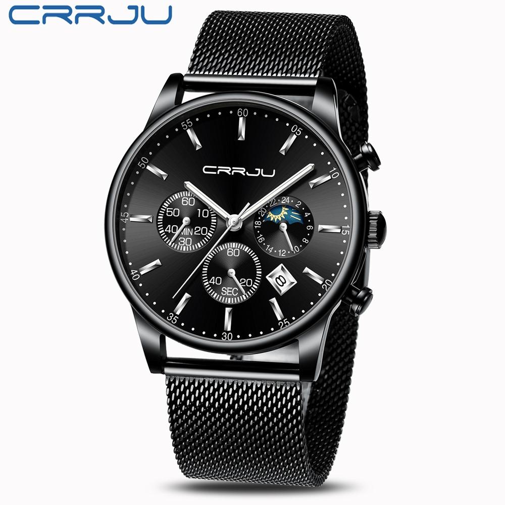 Top Luxury Men Multifunction Watches Waterproof Business Casual Quartz - The Trendy Accessories Store