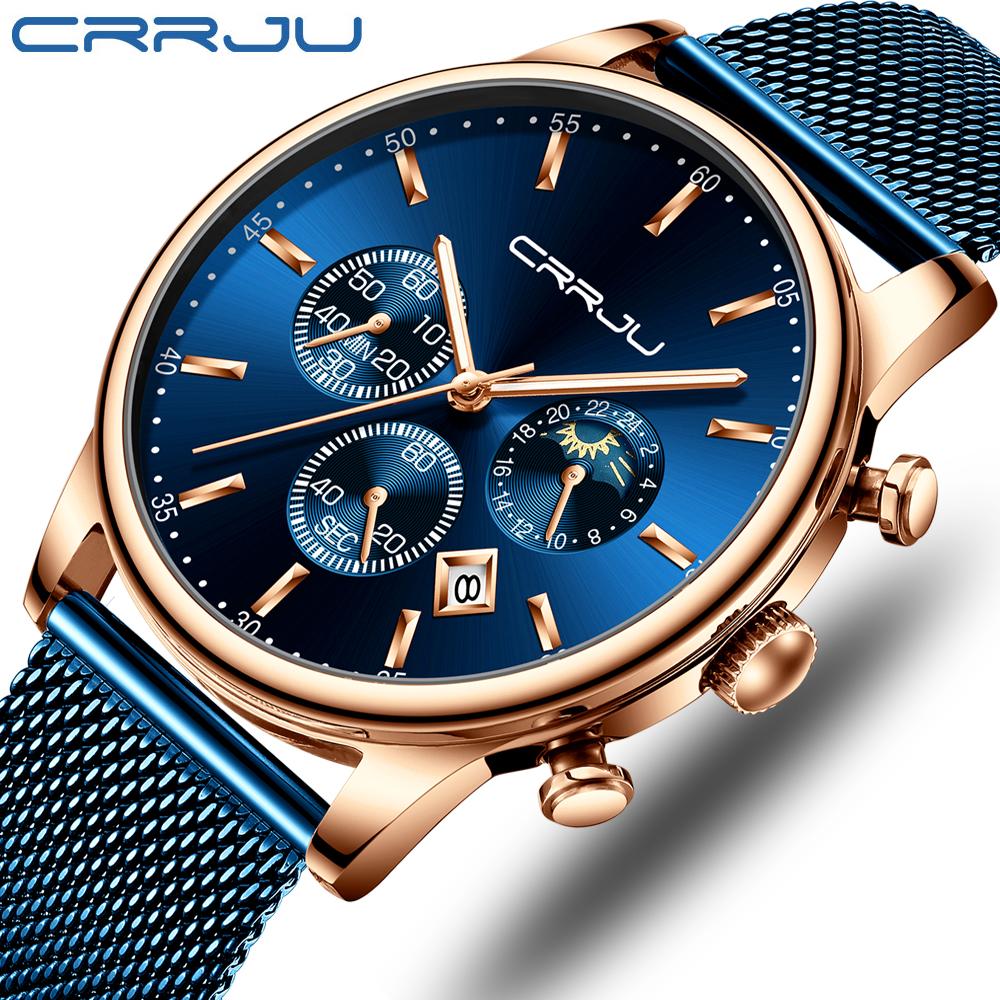 Top Luxury Men Multifunction Watches Waterproof Business Casual Quartz - The Trendy Accessories Store