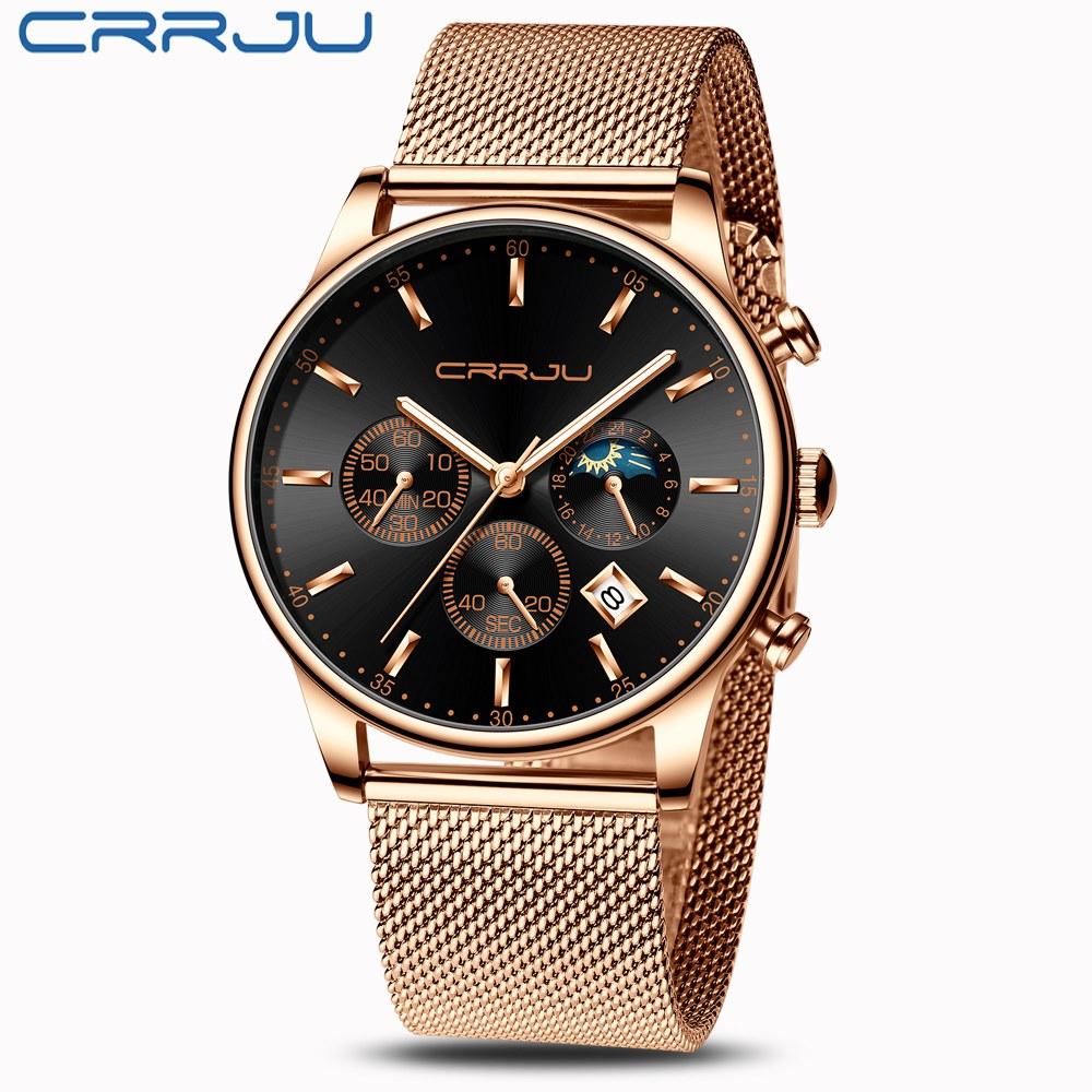 Top Luxury Men Multifunction Watches Waterproof Business Casual Quartz - The Trendy Accessories Store