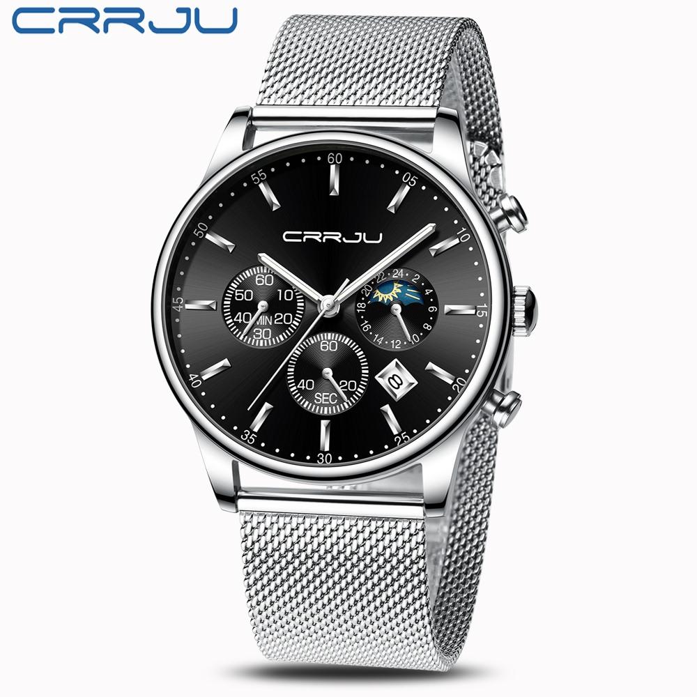 Top Luxury Men Multifunction Watches Waterproof Business Casual Quartz - The Trendy Accessories Store