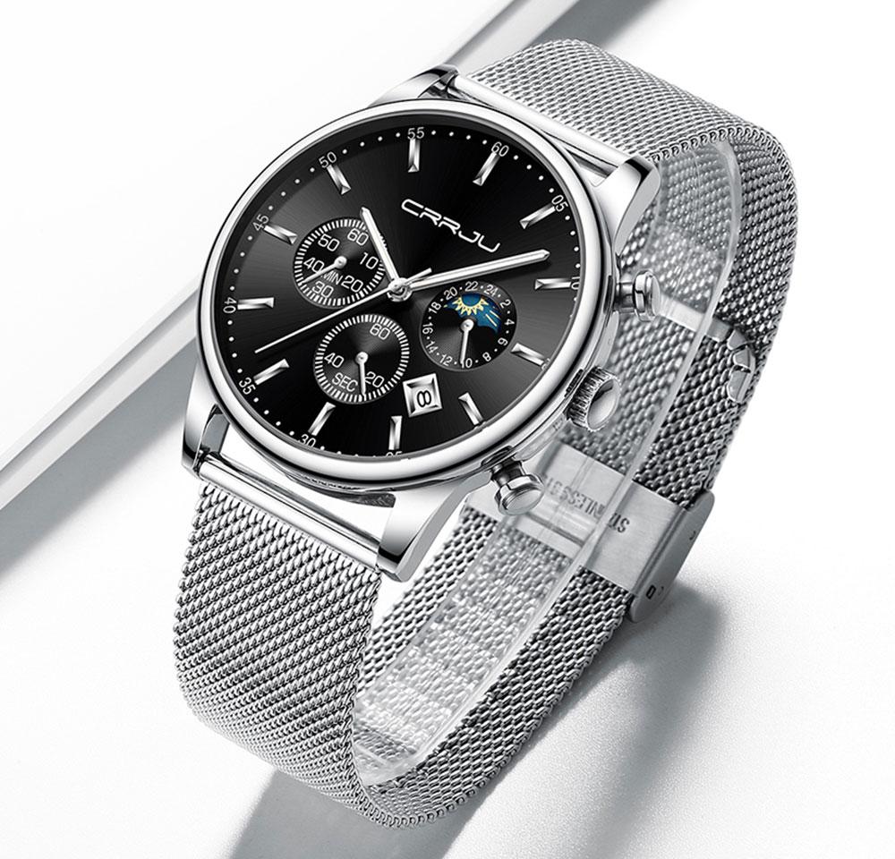 Top Luxury Men Multifunction Watches Waterproof Business Casual Quartz - The Trendy Accessories Store