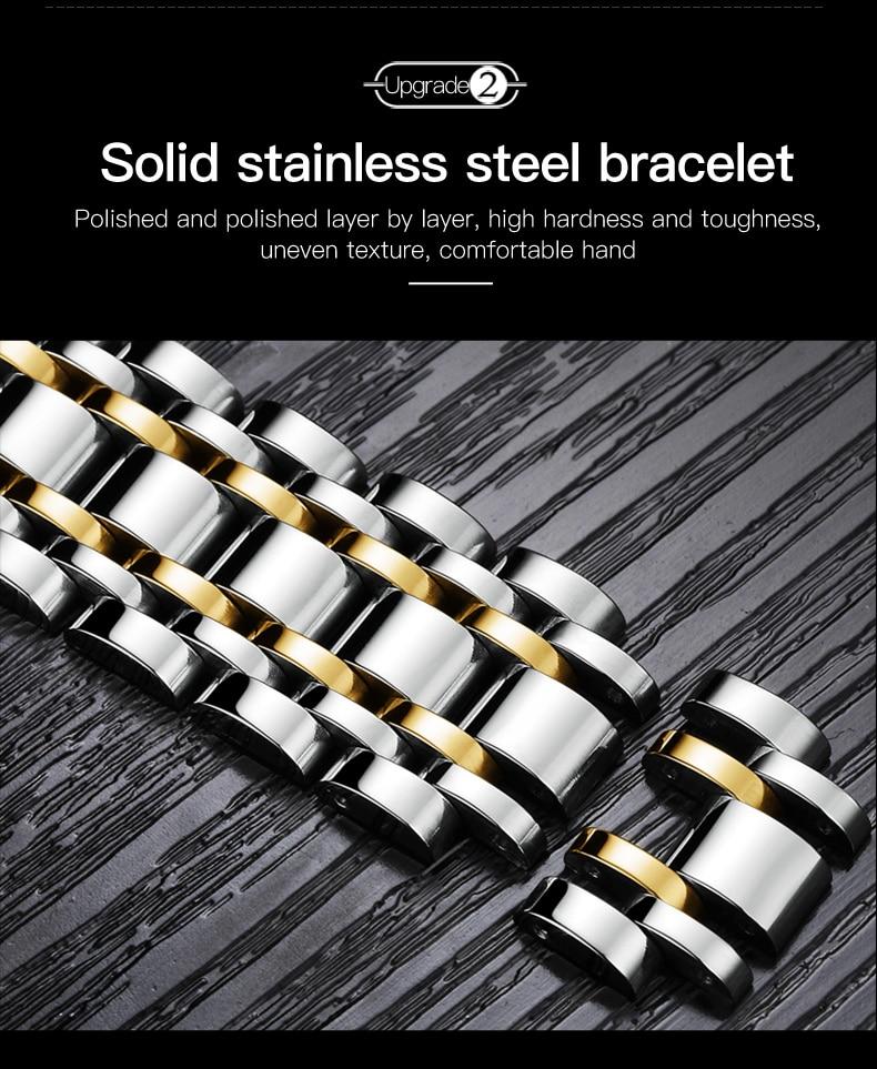 Automatic Green Luxury Stainless Steel Olves Watch - The Trendy Accessories Store