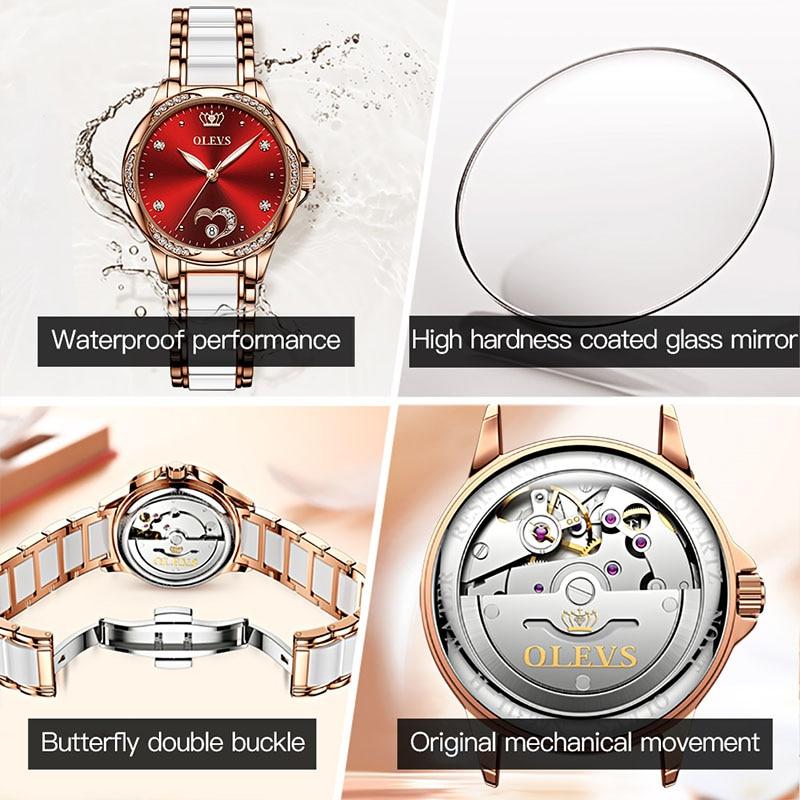 Luxury Waterproof Automatic Mechanical Gold Plated Watch - The Trendy Accessories Store