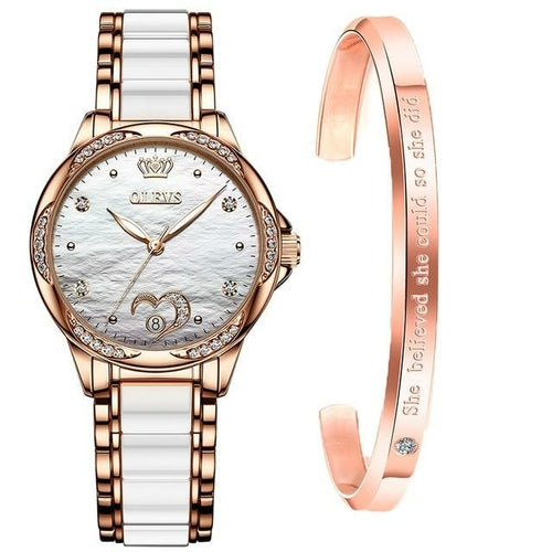 Luxury Waterproof Automatic Mechanical Gold Plated Watch - The Trendy Accessories Store