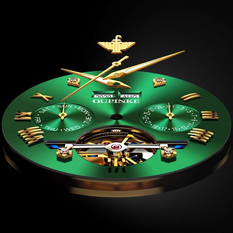 Luxury Automatic Sapphire Tungsten steel Green Watch - The Trendy Accessories Store