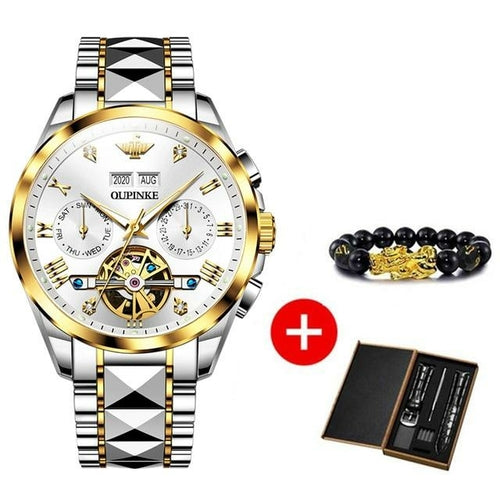 Luxury Automatic Sapphire Tungsten steel Green Watch - The Trendy Accessories Store