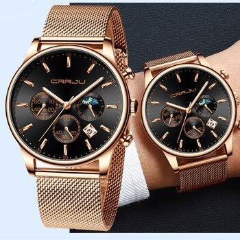 Top Luxury Men Multifunction Watches Waterproof Business Casual Quartz - The Trendy Accessories Store