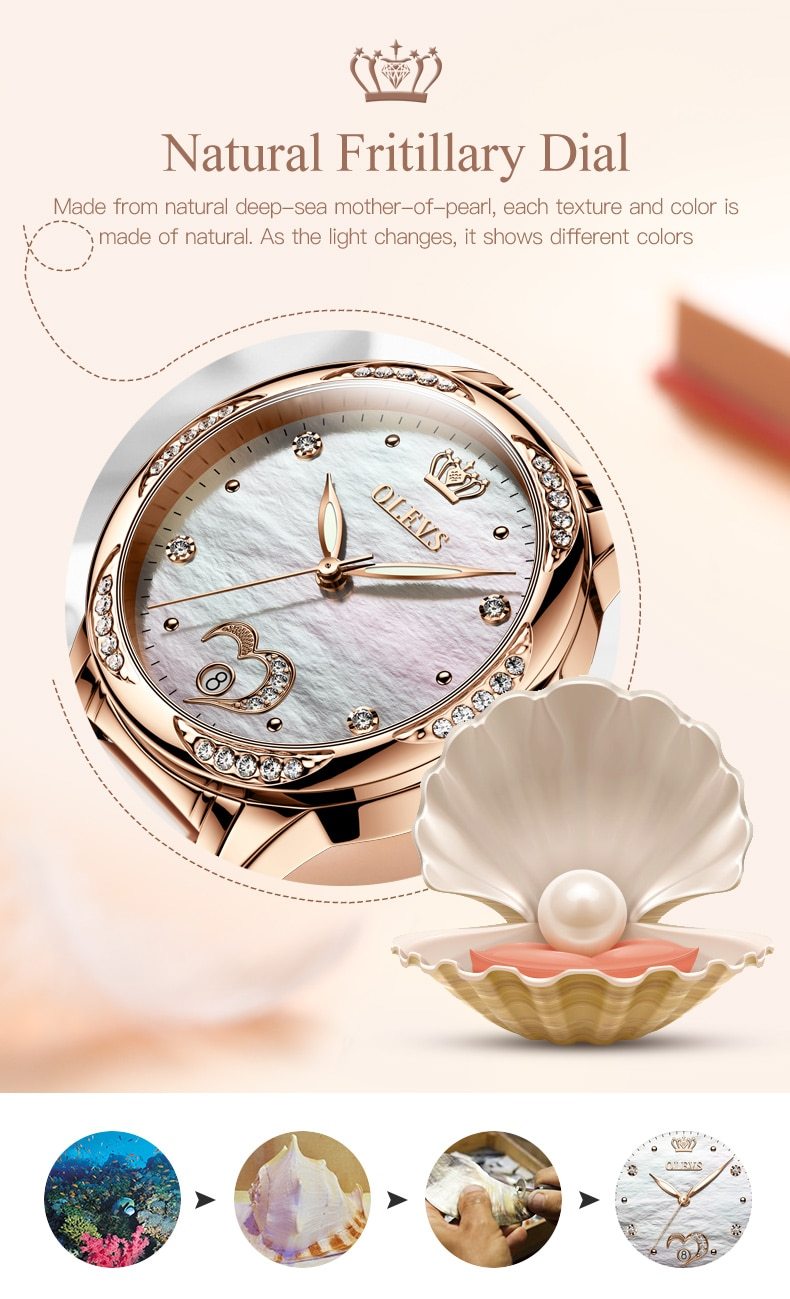 Luxury Waterproof Automatic Mechanical Gold Plated Watch - The Trendy Accessories Store