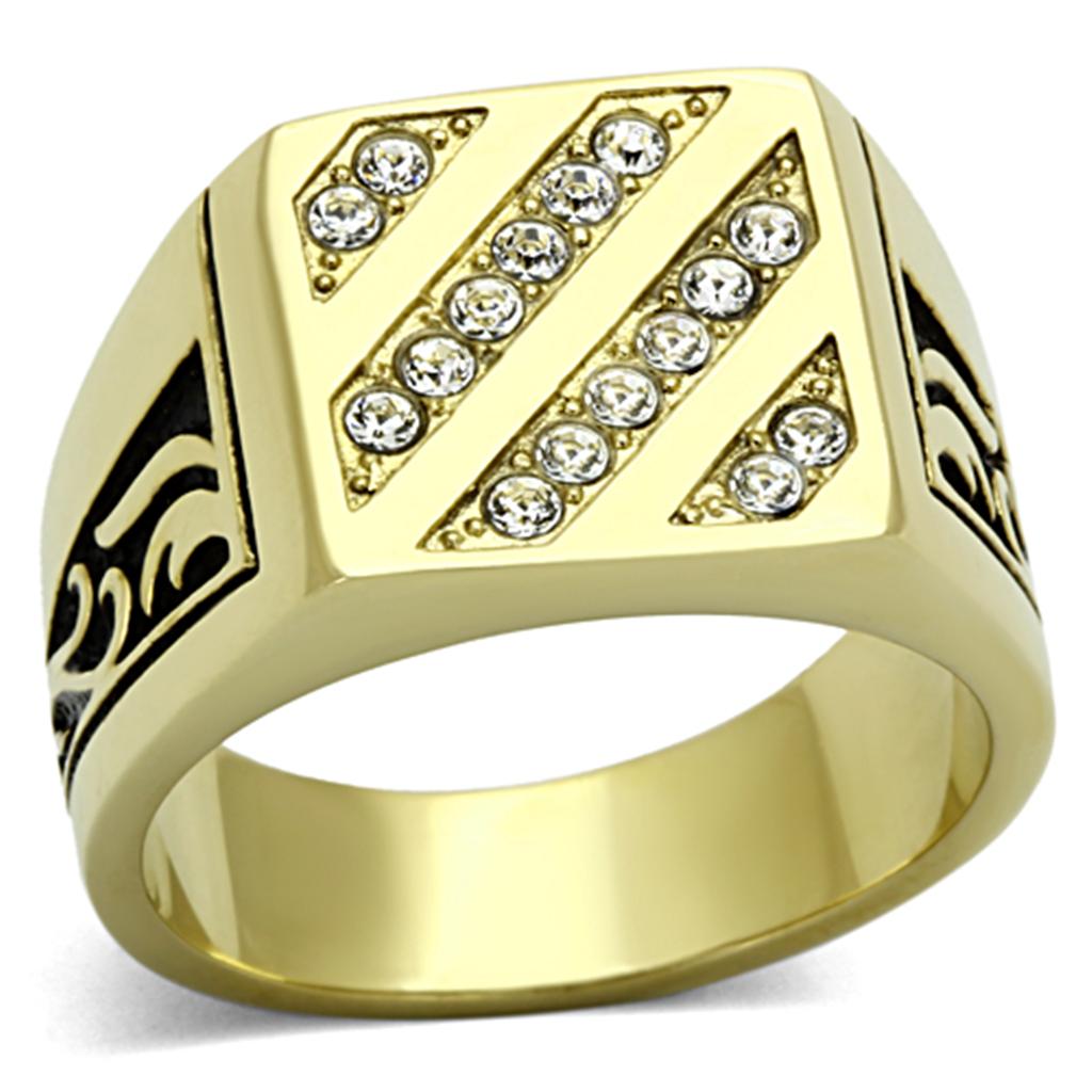 TK1189 IP Gold(Ion Plating) Stainless Steel Ring - The Trendy Accessories Store