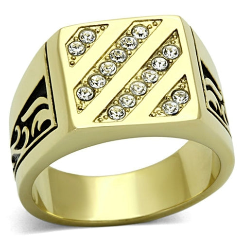 TK1189 IP Gold(Ion Plating) Stainless Steel Ring - The Trendy Accessories Store