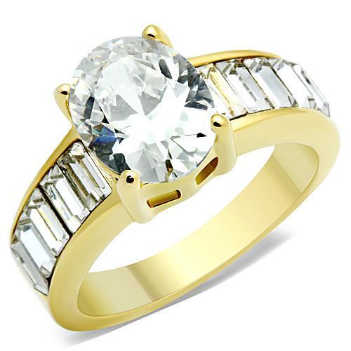 TK1675 IP Gold(Ion Plating) Stainless Steel Ring - The Trendy Accessories Store