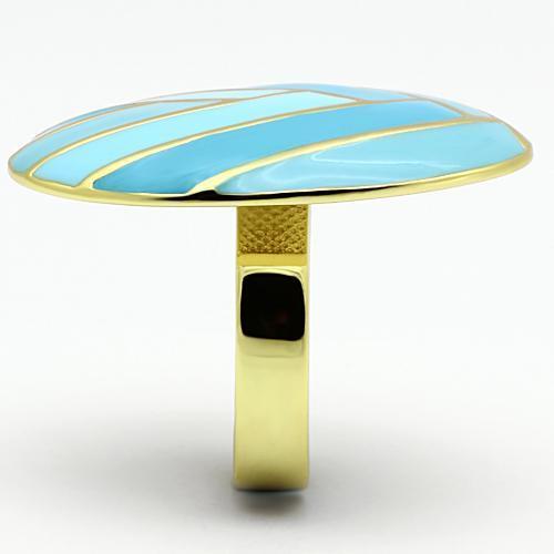 TK874 IP Gold(Ion Plating) Stainless Steel Ring - The Trendy Accessories Store