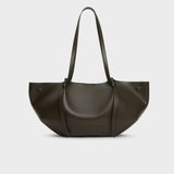 Women’s Luxury Top Handle Tote Bag – Solid Color Shoulder Handbag with Matching Small Wallet