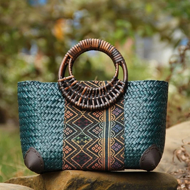 Woven straw handbags hotsell