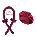 Silk Heatless Curling Headband – No-Heat Overnight Hair Rollers for Effortless Waves