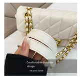 High-End Small Luxury Chain Bag for Women – Diamond Grid Shoulder & Crossbody Purse