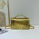 Trendy Women’s Mini Square Bag – Convertible Chain Strap Crossbody & Shoulder Purse for Stylish Moms