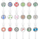 Tree of Life Aromatherapy Diffuser Necklace – 28mm Perfume Locket with Adjustable Tassel Chain