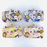 Bohemia Beaded Summer Evening Clutch - Vibrant Contrast Colors for a Classy Outing