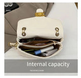 High-End Small Luxury Chain Bag for Women – Diamond Grid Shoulder & Crossbody Purse