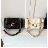 High-End Small Luxury Chain Bag for Women – Diamond Grid Shoulder & Crossbody Purse