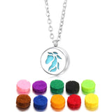 Spiral Flower Essential Oil Diffuser Necklace – 361L Stainless Steel Aromatherapy Pendant (0.47 inch)