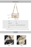High-End Small Luxury Chain Bag for Women – Diamond Grid Shoulder & Crossbody Purse