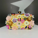 Bohemia Beaded Summer Evening Clutch - Vibrant Contrast Colors for a Classy Outing