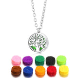 Spiral Flower Essential Oil Diffuser Necklace – 361L Stainless Steel Aromatherapy Pendant (0.47 inch)