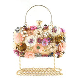 Bohemia Beaded Summer Evening Clutch - Vibrant Contrast Colors for a Classy Outing