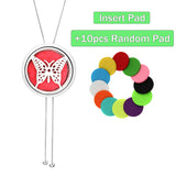 Tree of Life Aromatherapy Diffuser Necklace – 28mm Perfume Locket with Adjustable Tassel Chain
