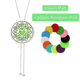 Tree of Life Aromatherapy Diffuser Necklace – 28mm Perfume Locket with Adjustable Tassel Chain