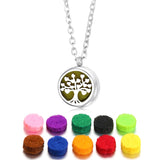 Spiral Flower Essential Oil Diffuser Necklace – 361L Stainless Steel Aromatherapy Pendant (0.47 inch)