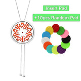 Tree of Life Aromatherapy Diffuser Necklace – 28mm Perfume Locket with Adjustable Tassel Chain