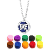 Spiral Flower Essential Oil Diffuser Necklace – 361L Stainless Steel Aromatherapy Pendant (0.47 inch)