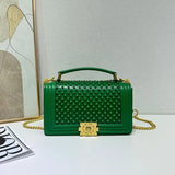 Trendy Women’s Mini Square Bag – Convertible Chain Strap Crossbody & Shoulder Purse for Stylish Moms