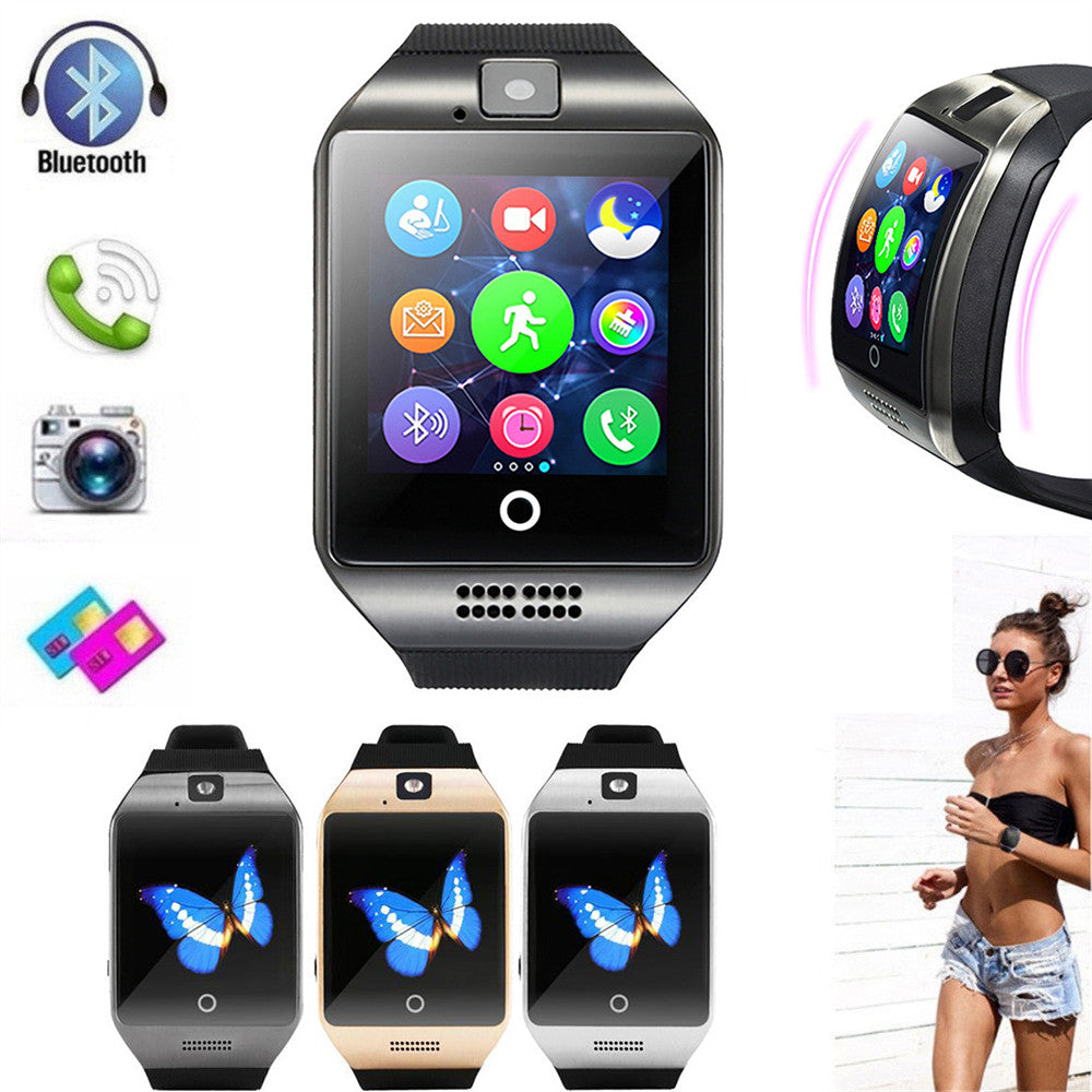018 Q18 Bluetooth Smart Watch  with GSM Camera TF Card
