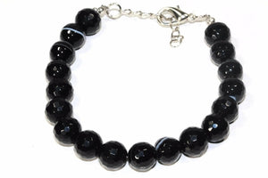 Black Agate Yoga Bracelet - The Trendy Accessories Store