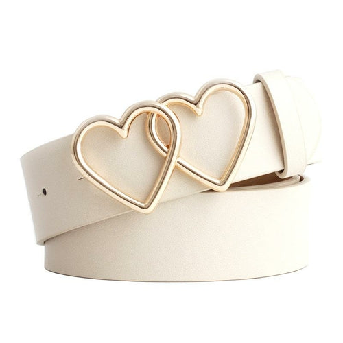 Hearts Design Buckle Belt - The Trendy Accessories Store